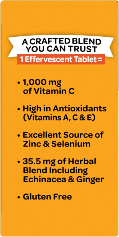 Airborne Zesty Orange Vitamina C 1000mg Efervescente - 36 Comprimidos – Image 10