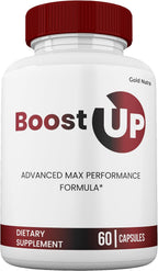 Gold Nutra Boost Up Capsules, Boost Up Pills, All Natural Supplement, BoostUp Maximum Strength Pastillas 60 Capsules per Bottle (2 Pack)