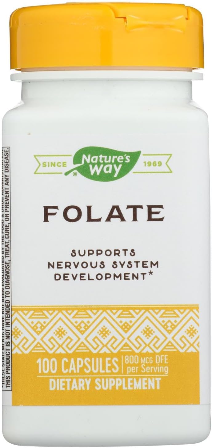 Ácido Fólico 800 mcg – 100 Cápsulas – Nature's Way