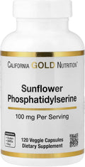 California Gold Nutrition Sunflower Phosphatidylserine, 100 mg, 120 Cápsulas Vegetales