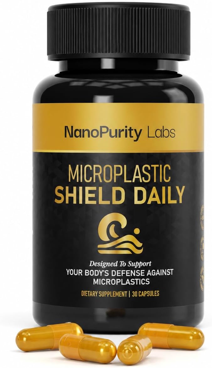 Microplastic Shield Daily | Apoyo Diario para el Bienestar en Entornos Modernos | Fórmula con Chlorella, Lycopeno y Ácido Cítrico | Vegano, No OGM | 30 Cápsulas