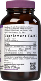 BlueBonnet Nutrition Vitamin C, D3 & Zinc – Complemento alimenticio con vitamina C, D3 y zinc, 50 cápsulas vegetales