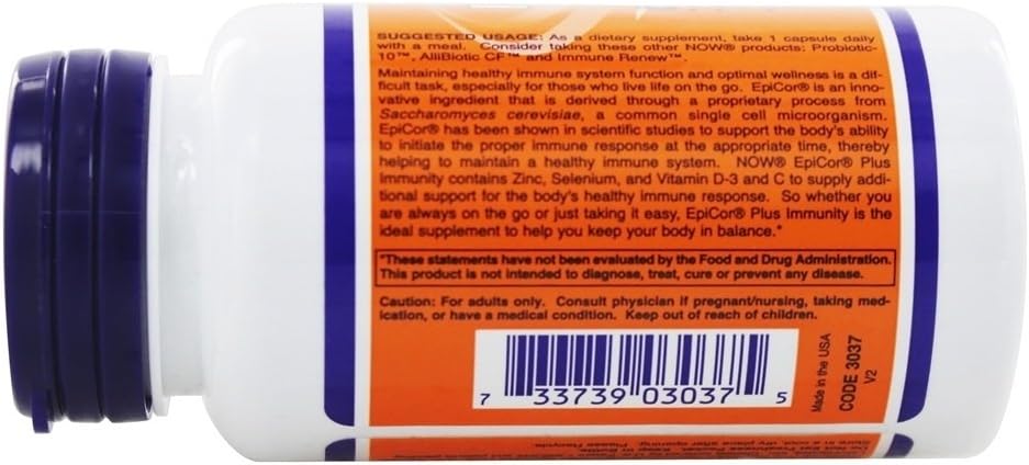 NOW Foods - EpiCor Plus Inmunidad, 60 cápsulas