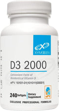 XYMOGEN D3 2000 - Vitamina D3 2000 UI (50 mcg) - 240 Cápsulas Blandas