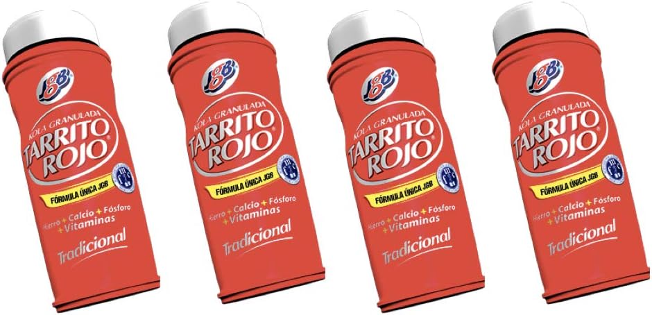 Traditional Kola Granulada Tarrito Rojo Multivitamin Supplement, 11.6 oz (Pack de 4)