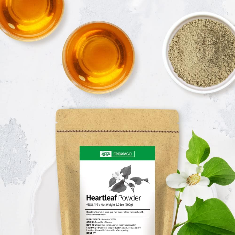 Polvo de Houttuynia Cordata Puro, Ingrediente Tradicional para Té Asiático 200g