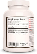 Slippery Elm Bark | 1,000 mg, 60 Cápsulas Veganas - Remedy's Nutrition
