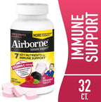 Airborne Vitamina C 1000mg (per serving) Berry Chewable - 32 Count