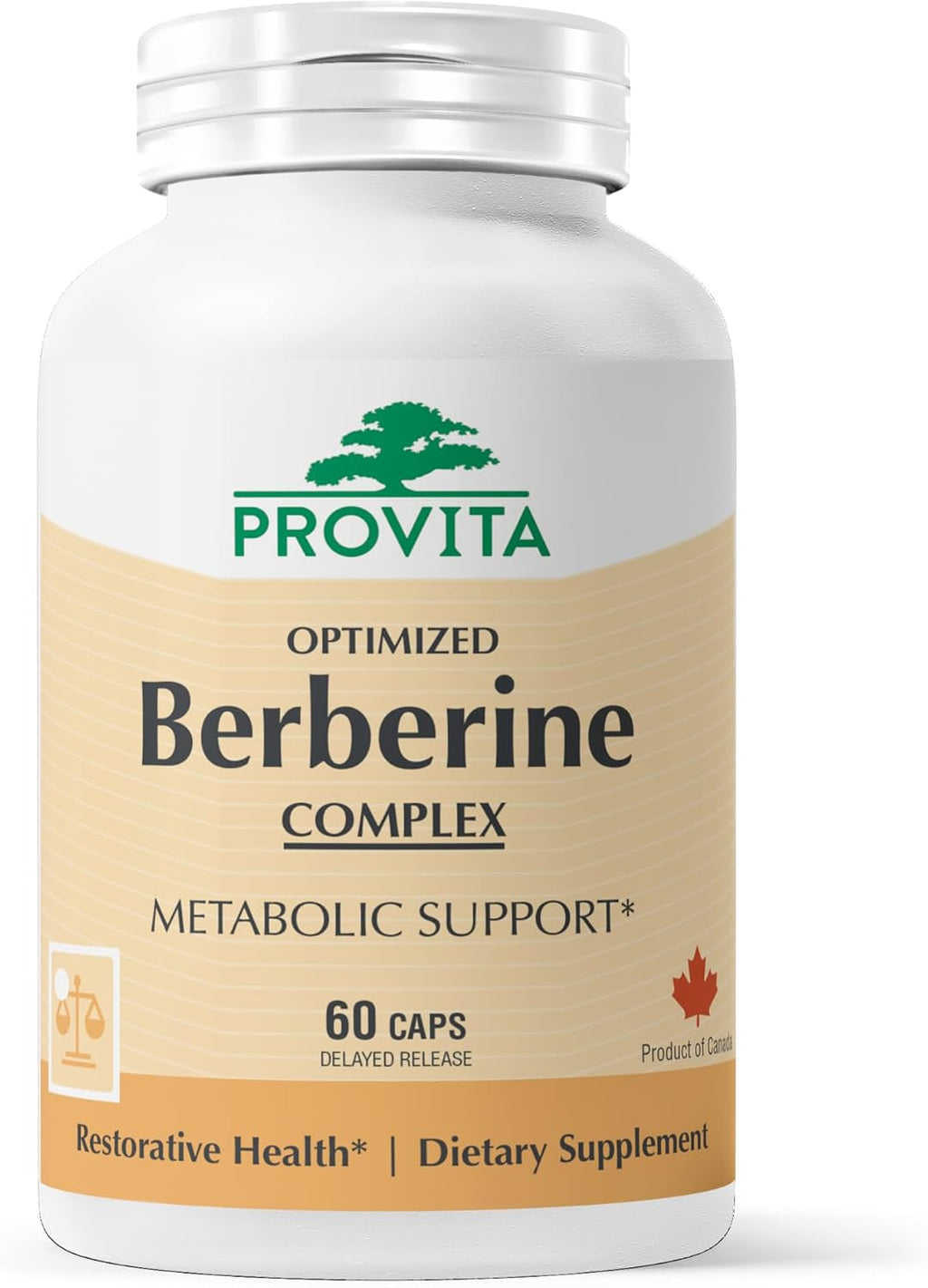 PROVITA Berberine TPGS - Cápsulas de Liberación Retardada con TPGS - Vegano