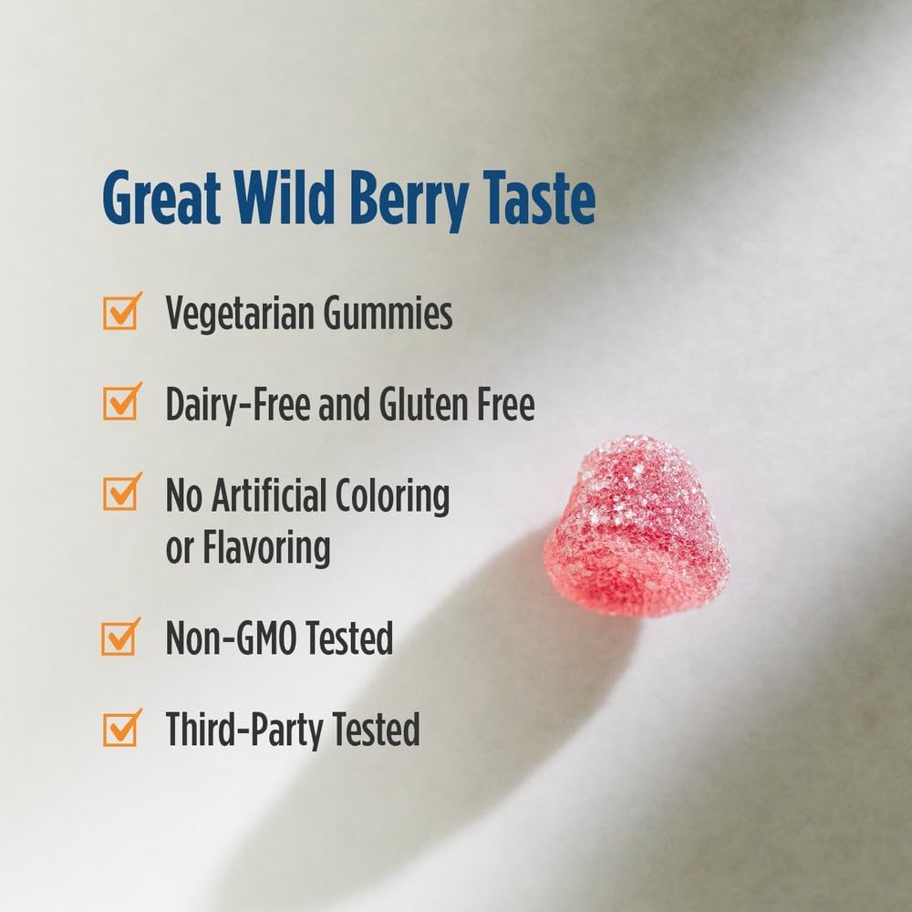 Nordic Naturals Vitamin D3 Gummies, Wild Berry - 60 Gominolas - 1000 UI de Vitamina D3