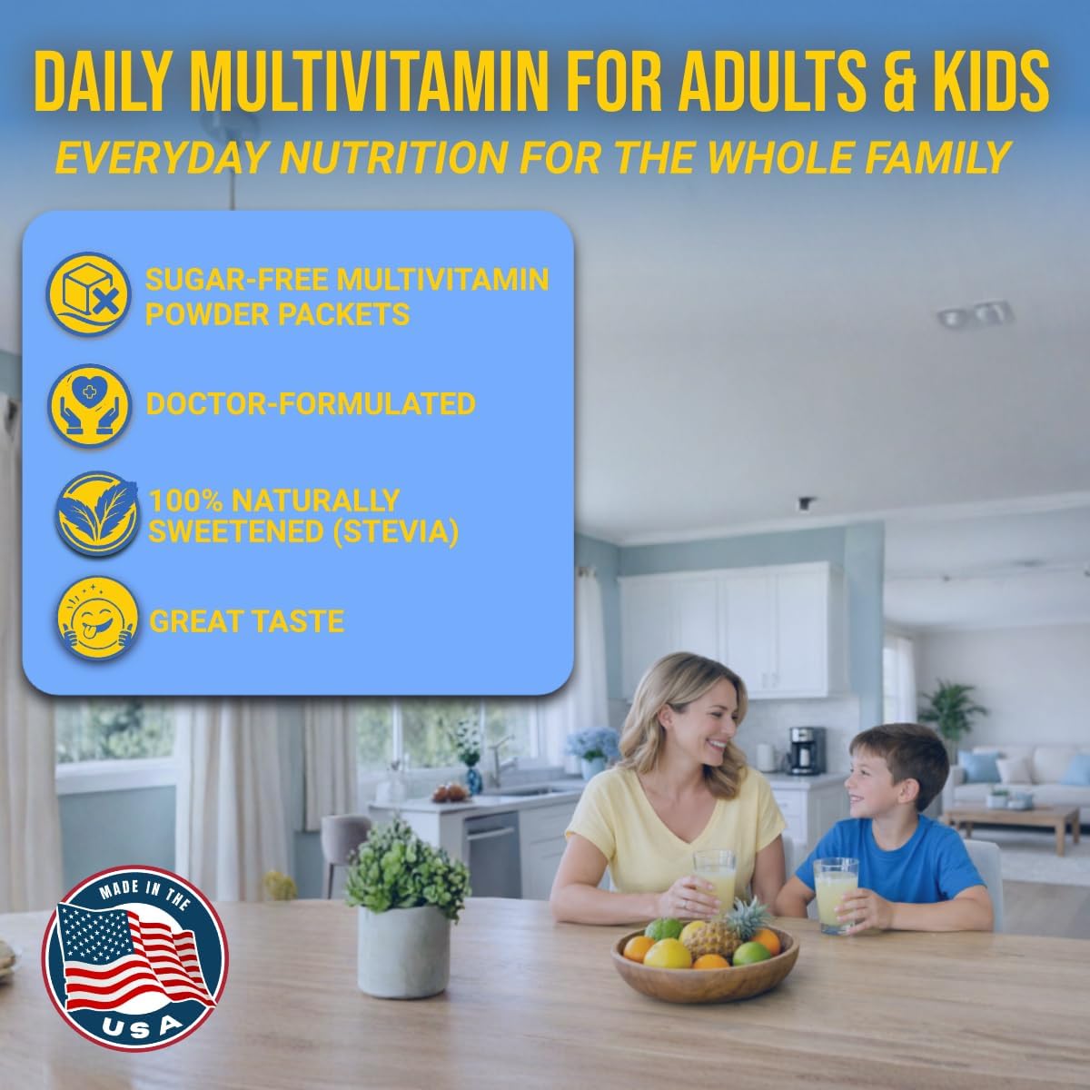 Multivitamínico en Polvo Sabor Tropical Dr. Price - 30 Sobres