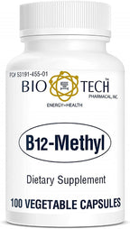 Vitamina B12 Metilcobalamina 1000 mcg - 100 Cápsulas - Bio-Tech Pharmacal