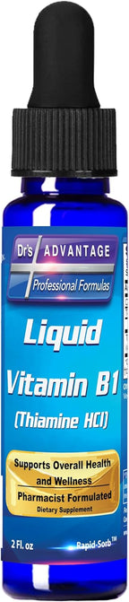 Dr's Advantage Vitamina B1 Líquida 60ml – Tiamina para Energía y Metabolismo