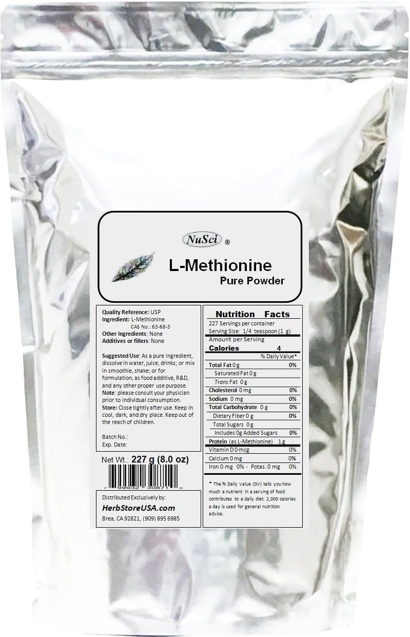 L-Methionine Powder Pure (227 Gramos)