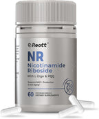 REOTT Suplemento de Nicotinamida Ribósido (NR) 300 mg, Apoyo NAD+, 60 Cápsulas, con L-Ergotioneína y PQQ para Salud Celular y Envejecimiento Saludable