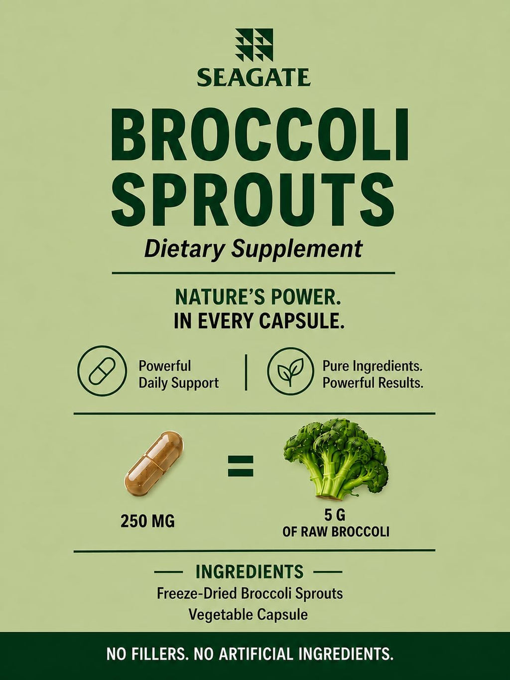 Brotes de Brócoli 250 mg - 50 Cápsulas