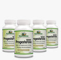 Organic Farms Vitamins Progesterona 5000 Kit de 4 - Suplemento para el Sistema Glandular, 100% Natural, 360 Comprimidos