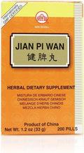 Jian Pi Wan, 200 comprimidos, Min Shan