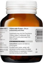 Blackmores Vitamina D3 1000 IU, 60 Cápsulas