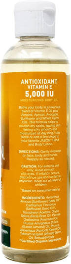 Jason Natural Cosmetics Aceite de Vitamina E Puro 5000 IU - 118 ml