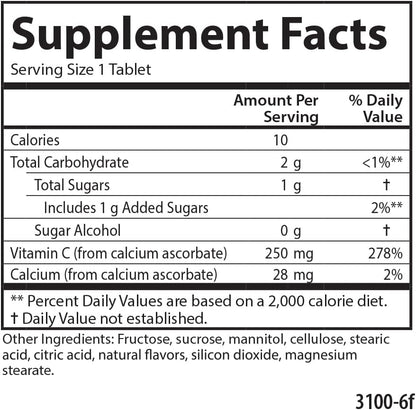 Carlson - Vitamina C Masticable para Niños, 250 mg, Sabor Mandarina, 60 tabletas vegetarianas – Image 8