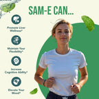 HealthyWayRx SAM-e 400 mg Cápsulas - S-Adenosilmetionina de Fácil Absorción (90 Cápsulas)