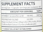 Biotech Nutritions Magnolia Bark Extract Plus Amur Corktree – 60 Cápsulas Vegetales