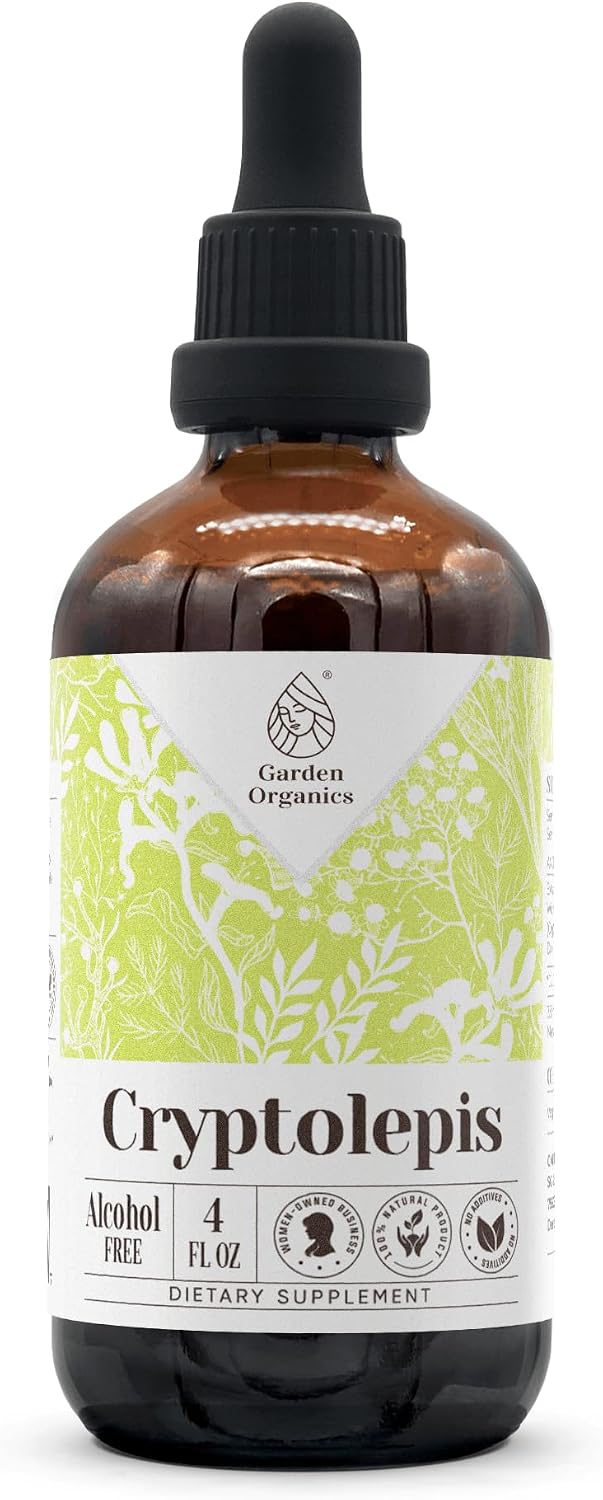 Extracto Natural de Cryptolepis sin Alcohol, Tintura Líquida de Raíz Seca de Cryptolepis (Cryptolepis sanguinolenta) (60 ml)