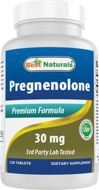 Best Naturals Pregnenolone 30 mg, 120 Tablets