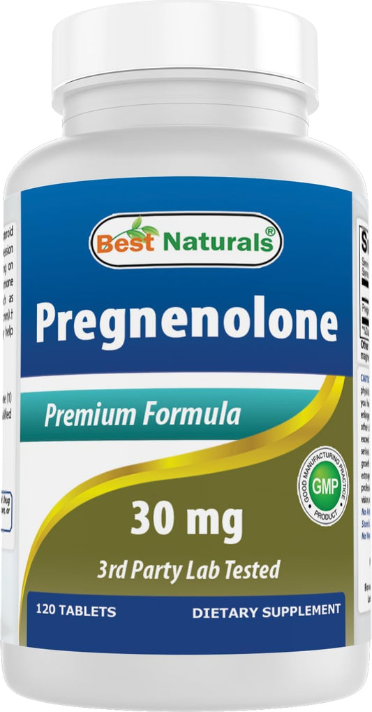 Best Naturals Pregnenolone 30 mg, 120 Tablets