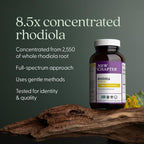 New Chapter Rhodiola Force 300 mg - Adaptogeno Vegano para el Estrés y la Concentración