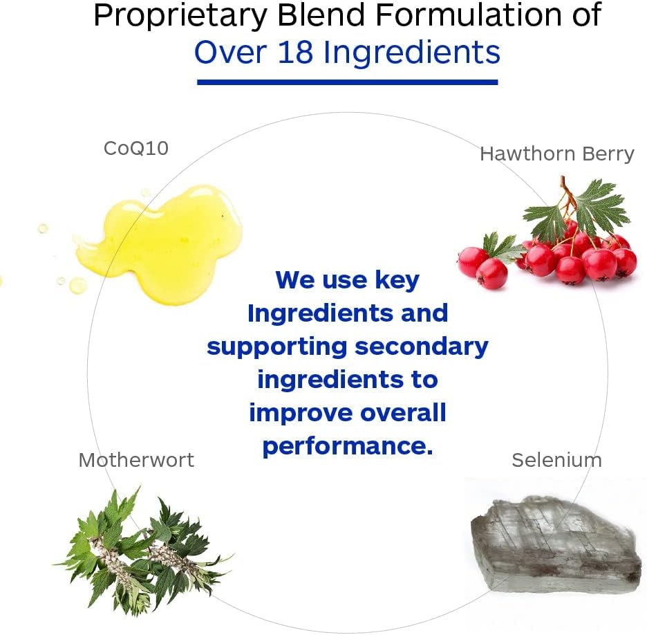 Professional Botanicals Cardio-CoQ CoQ10 - Coenzima Q10 Vegana con Espino, Valeriana y Cayena - 60 Cápsulas