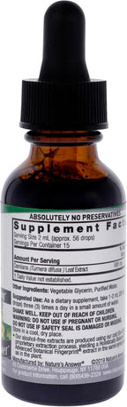 Nature's Answer Damiana Alcohol-Free Extract, 2,500 mg, 30 ml | Vegan | Gluten-Free