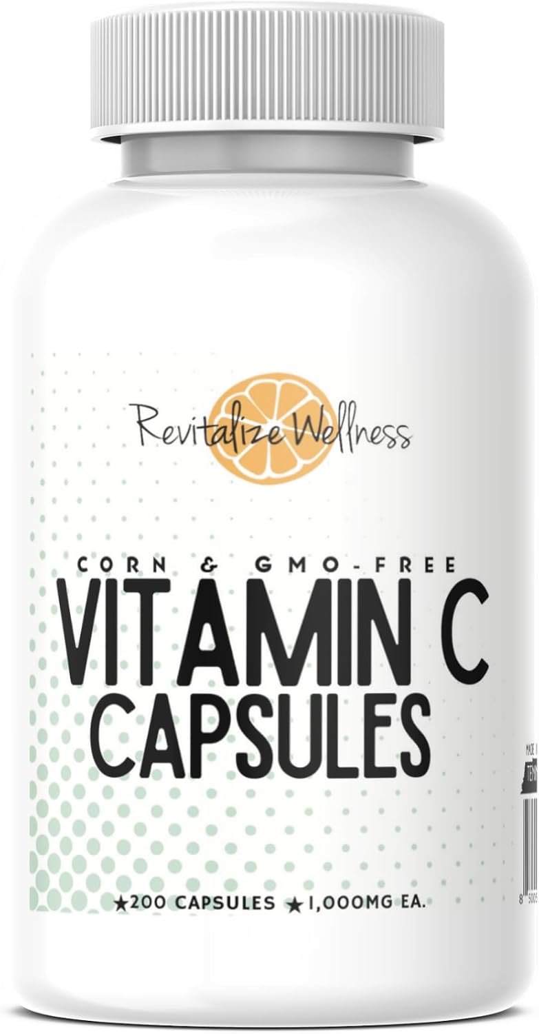 Revitalize Wellness Vitamina C Cápsulas 1000 mg - 200 Cápsulas