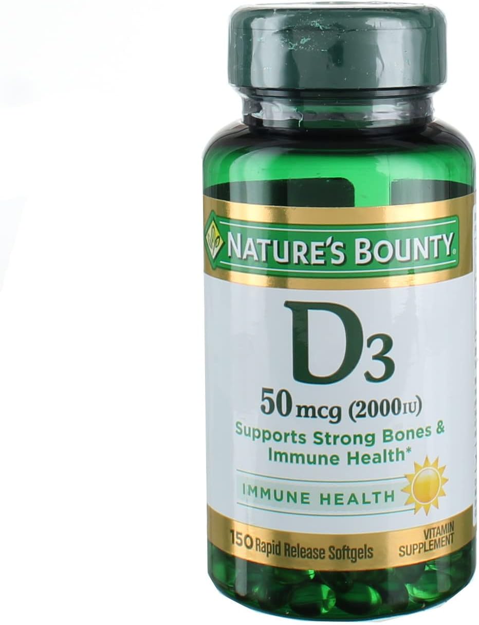Vitamina D 2000 UI, 150 comprimidos – Nature's Bounty