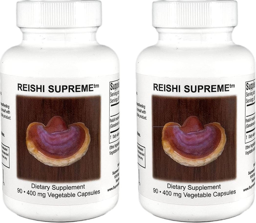 Supreme Nutrition Reishi Supreme, 90 Cápsulas Vegetarianas de Reishi Puro (Pack de 2)
