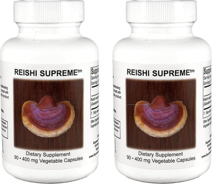 Supreme Nutrition Reishi Supreme, 90 Cápsulas Vegetarianas de Reishi Puro (Pack de 2) – Image 1