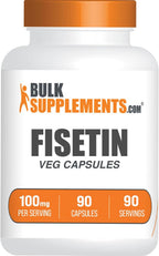 BulkSupplements.com Fisetina 100 mg - 90 Cápsulas Veganas