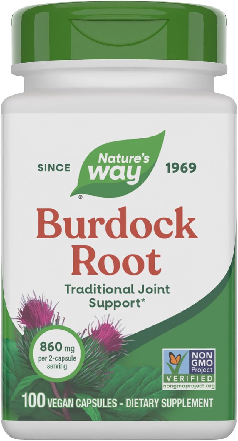 Nature's Way Burdock Root, 100 Vegan Capsules