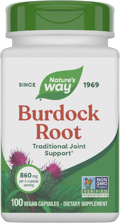 Nature's Way Raíz de Bardana, 100 Cápsulas Veganas – Image 1