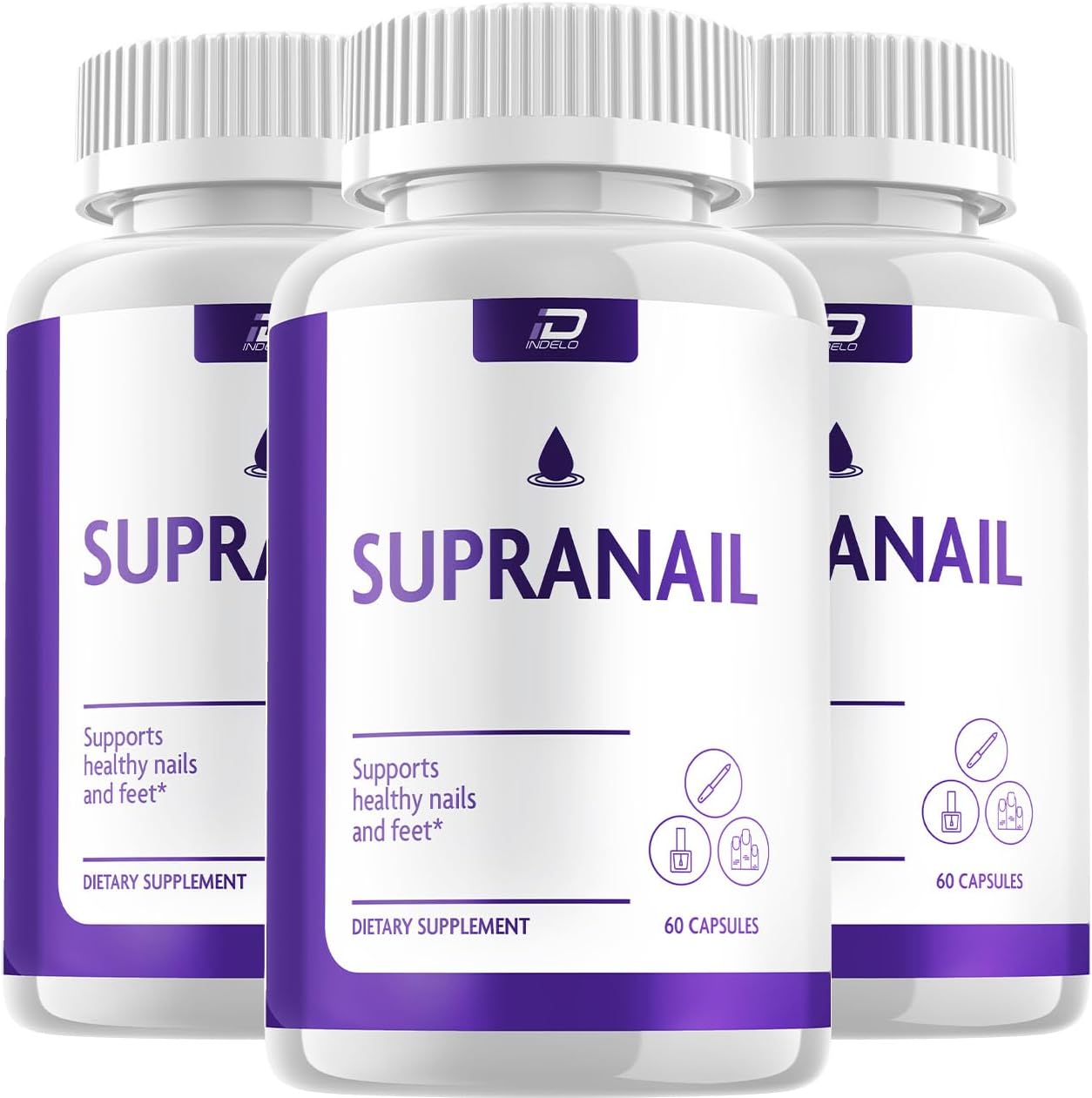 Supranail Cápsulas para el Cuidado de las Uñas (3 Paquetes - 180 Cápsulas)