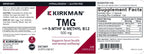 TMG (Trimethylglycine) 500 mg con Ácido Folínico y B12 - Hipoalergénico, 120 Cápsulas