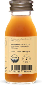 Zumos de Bergamota Orgánicos 100% - Pack de 12 Dosis Diarias (60ml) - Alto en Vitamina C - Sin Azúcar Añadido