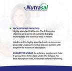 Nutrasal LipoZome B-Complex Spray Sublingual - 59 ml