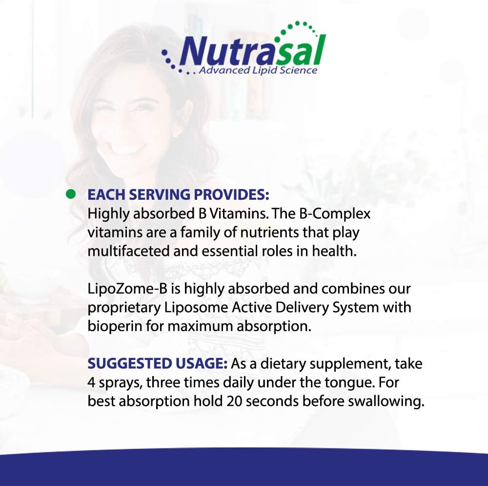 Nutrasal LipoZome B-Complex Spray Sublingual - 59 ml