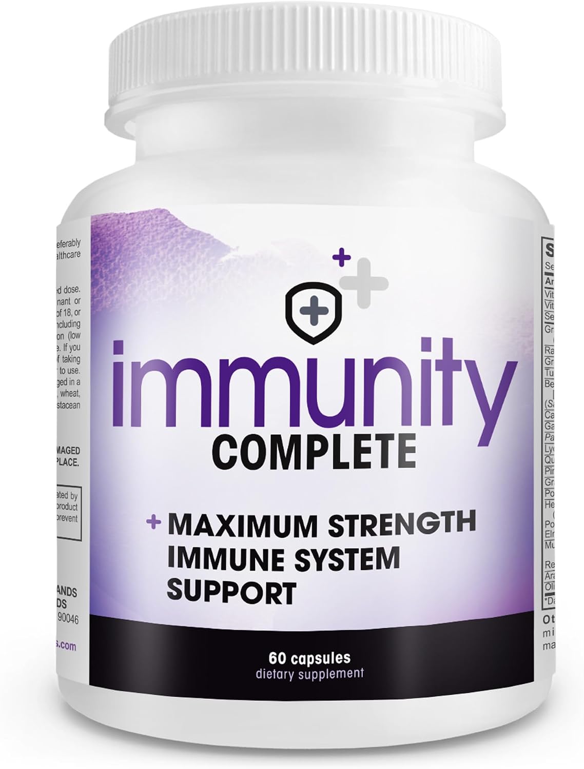 Immunity Complete - 20-in-1 Fórmula de Apoyo Inmunológico con Uña de Gato, Quercetina, Vitamina C y Extracto de Hoja de Olivo (60 comprimidos)