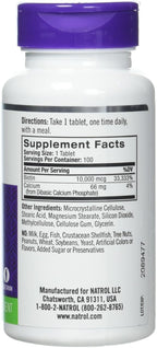 Natrol Biotin 10000 mcg - 200 comprimidos (2 envases de 100)