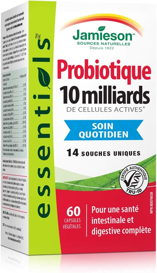 Jamieson 10 Billion Probiótico, 60 Cápsulas Vegetales