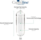 Capsuline Cápsulas de Gelatina Vacías Tamaño 000 Azul/Blanco 1000 uds