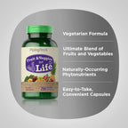 Piping Rock Suplemento de Frutas y Verduras - 250 Cápsulas - Superfood Vegetal, Sin OMG, Sin Gluten